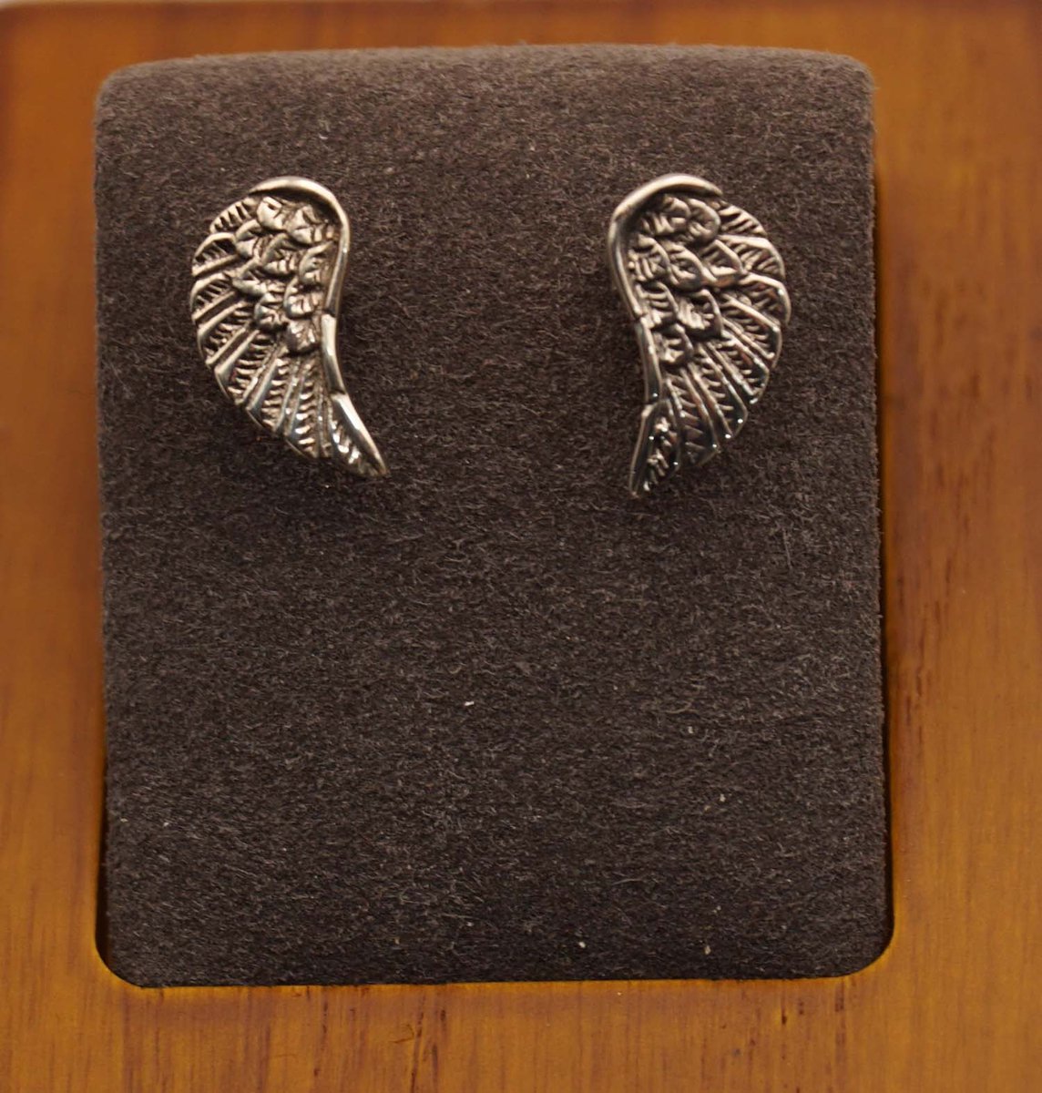 Zilveren oorstekers engelen vleugels - vleugeltjes oorknoppen van zilver - oorknopjes engelenvleugel gemaakte van 925 zilver - silver angel wings earrings - vrouwelijke oorknopjes