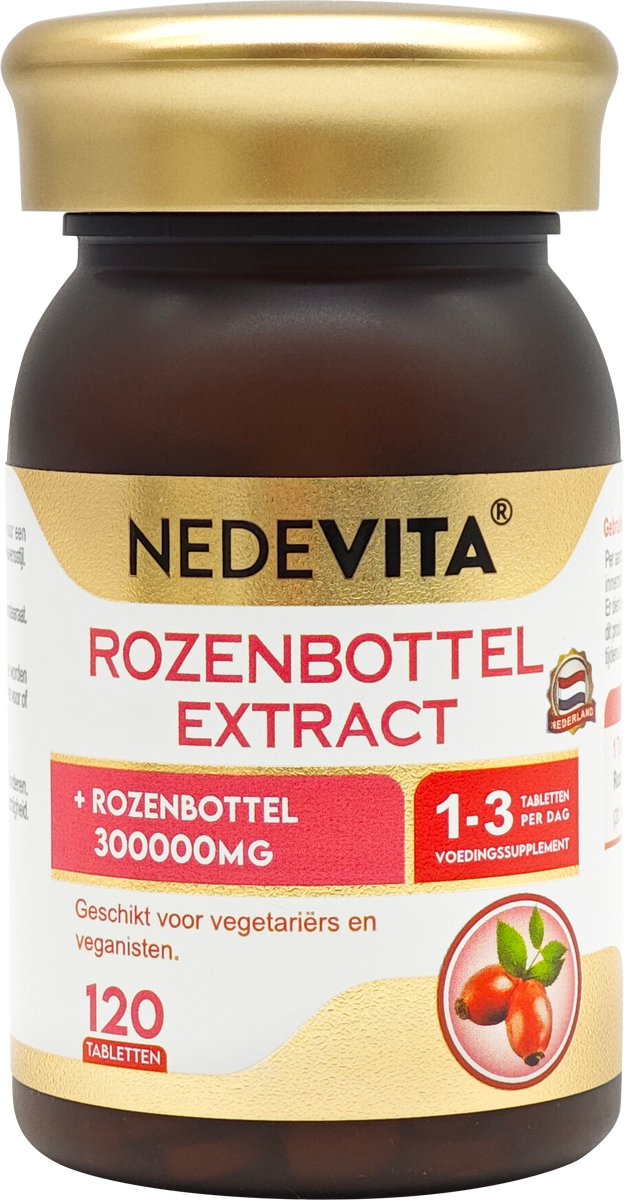 NEDEVITA rozenbotteltabletten, 120 tabletten per fles