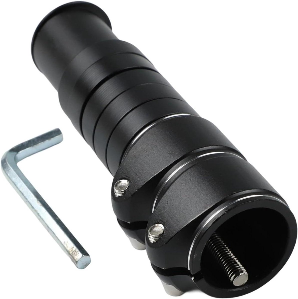 Fietsstuur Extender - Stuurverhoger Fiets - Comfortabel Fietsen - Verstelbare Spacers - 13 cm - Zwart