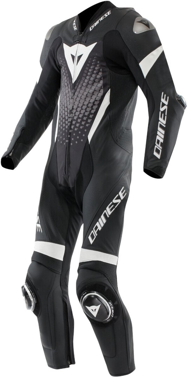 Dainese Laguna Seca 6 Zwart Wit Antraciet 1-Delig Motorpak - Racepak