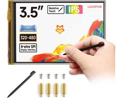 SnelShoppen - 3.5" RPi LCD Aanraakscherm voor Raspberry Pi 5 / Raspberry Pi 4B / Raspberry Pi Zero 2 W, 320 x 480 IPS Paneel, 5-Punts Aanraak, ST7796S