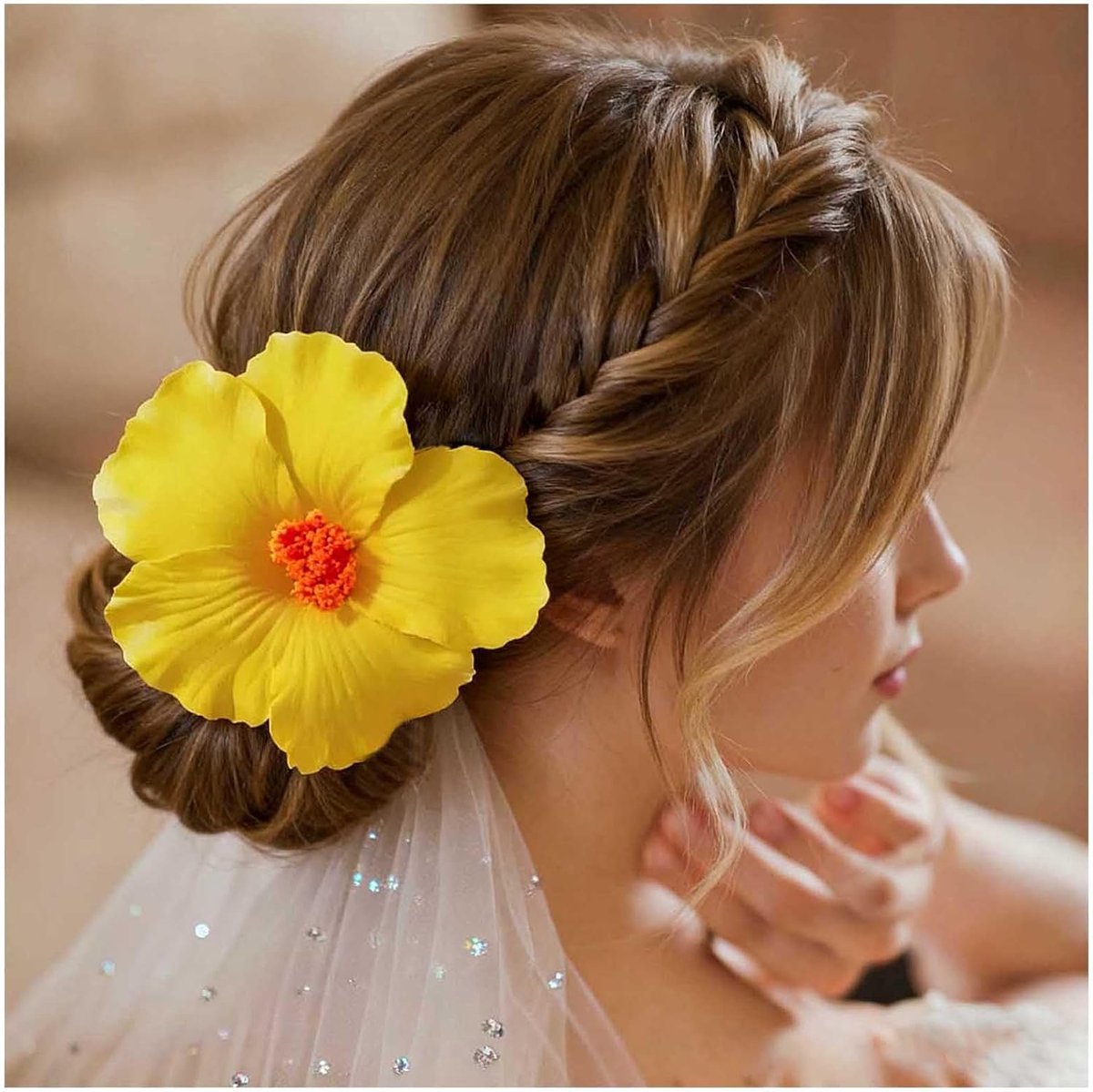 bloem haarclip geel bloemen baretten kunstbloem clip plumeria clip bar plumeria hibiscus haarspeld bruid bruiloft haarspeld zomer strand