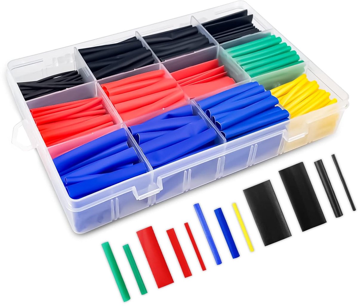 Warmtekrimpbuis 560pcs - Waterdicht en brandwerend - 2:1 krimpverhouding - Ideaal voor elektrische isolatie - ShopVlot