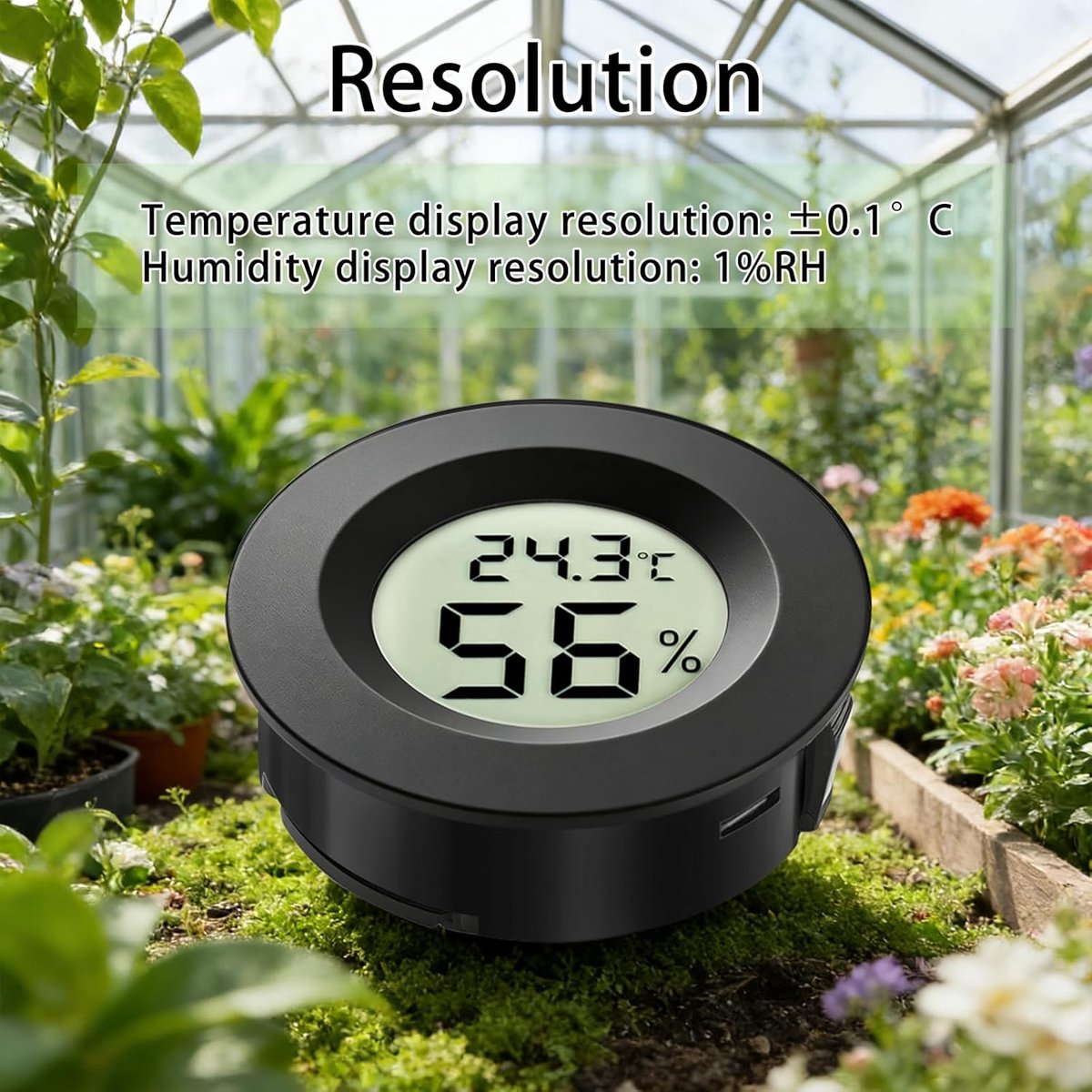 Digitale mini-hygrometer, thermometer, led-temperatuur-luchtvochtigheidsmeter voor binnen, woonkamer, school, wijnkelder, broeikas, magazijn, 6 stuks — cadeau in Cadeau-ideeën - foto 7
