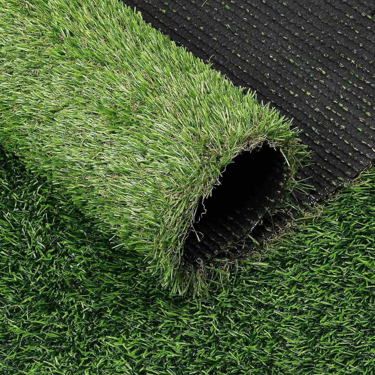 Kunstgrasrol 0,5 m x 2 m - 30 mm hoge groene pool - UV-bestendig - Perfect voor balkon en tuin - SnelShoppen