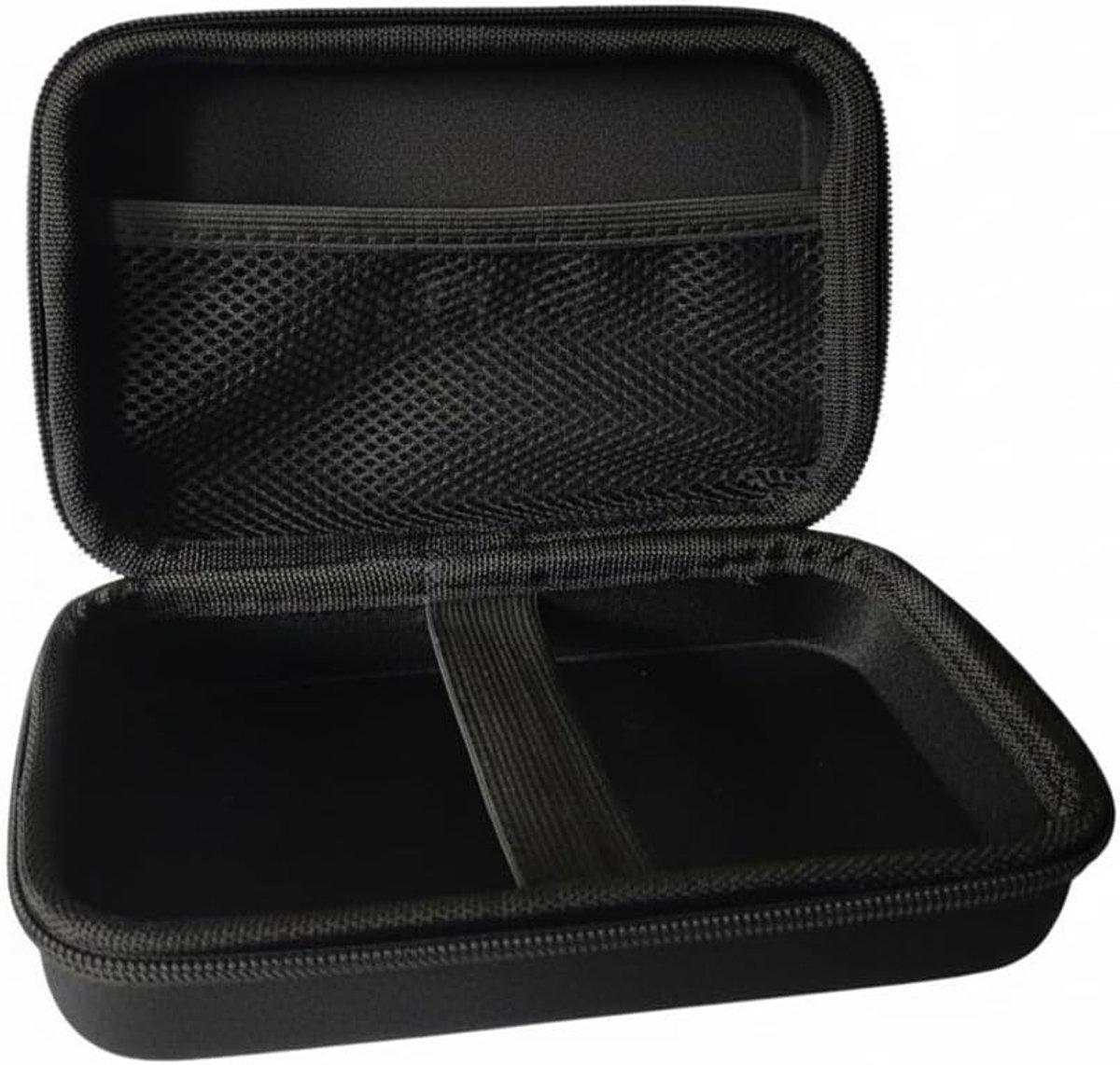 Beschermtas hardcase harde hoes beschermcase net zwart maat S - XL harde schijf navigatieapparaat powerbank smartphone actiecamera compacte camera scheerapparaat gamepad (M)