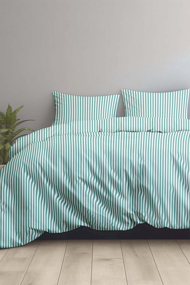 Dekbedovertrek 100% Katoen Premium - 200 x 200(220)cm - SummerVibe Green