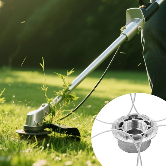 Aluminium draadkop, universeel met draad, 10 m, maaikop, bosmaaier — afbeelding 4