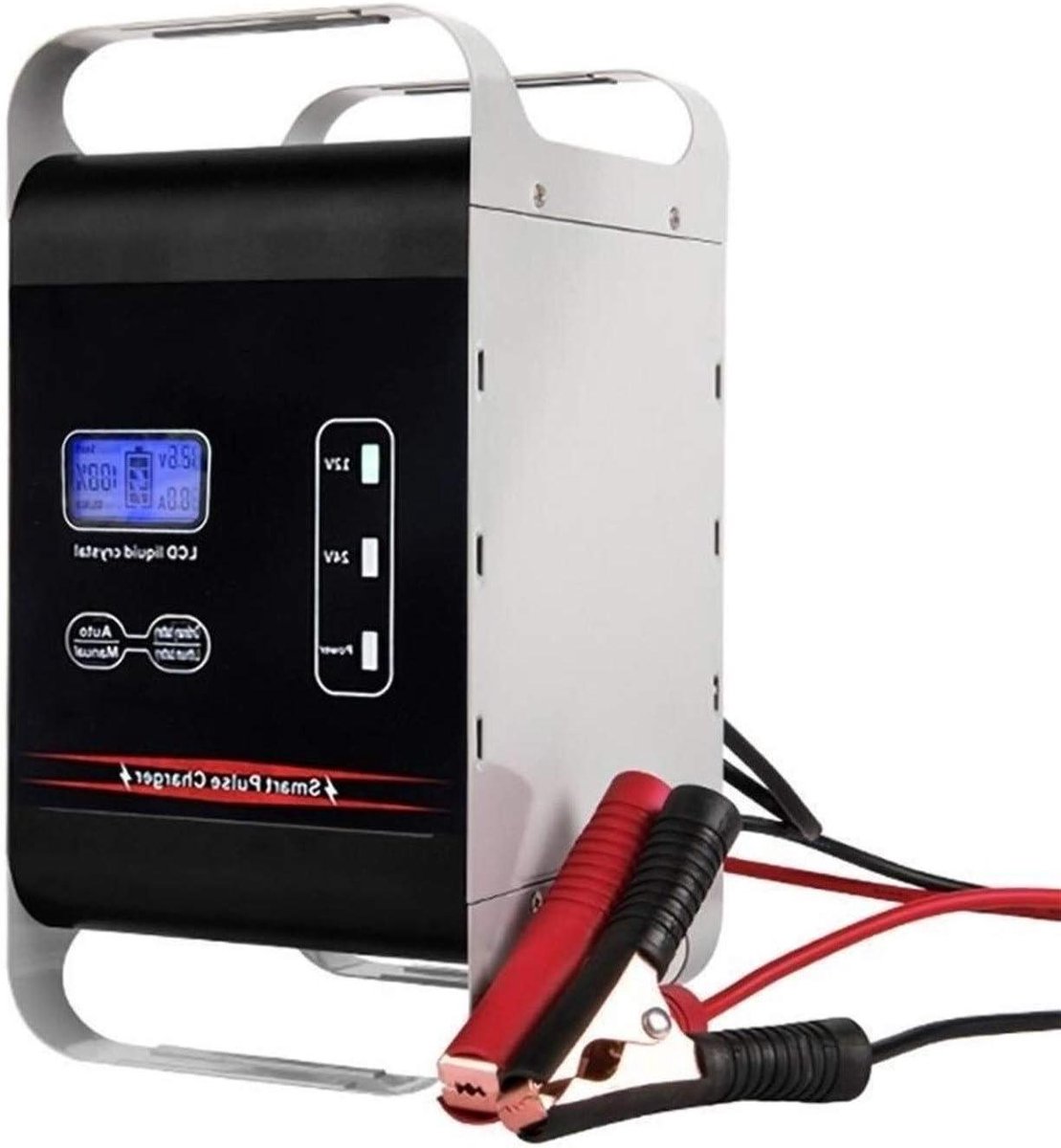 Acculader - Druppellader Batterijlader - Voertuigen Opladen - Intelligent Laden - 600W 100A - Zwart