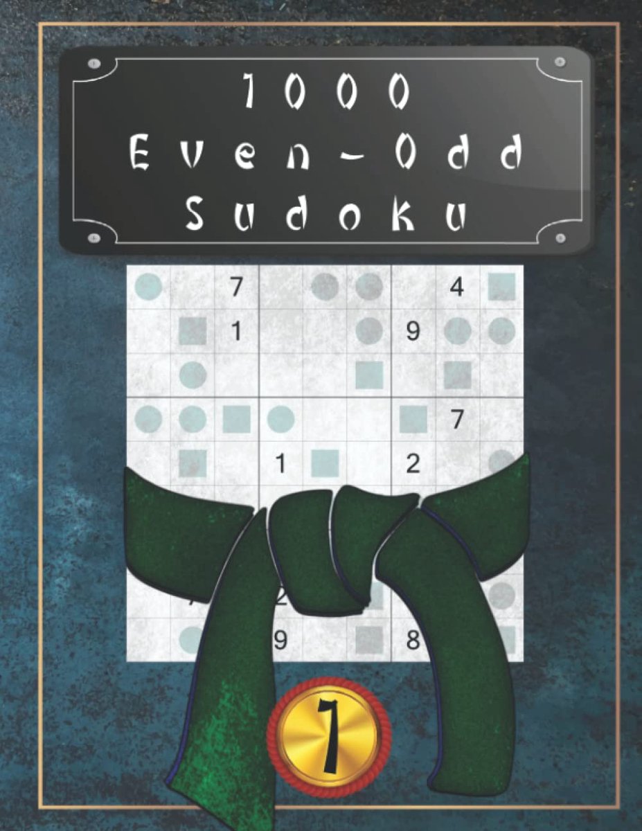 Sudoku boek - 1000 Even-Odd puzzels - gemiddeld niveau - hersentraining en ontspanning - SnelShoppen