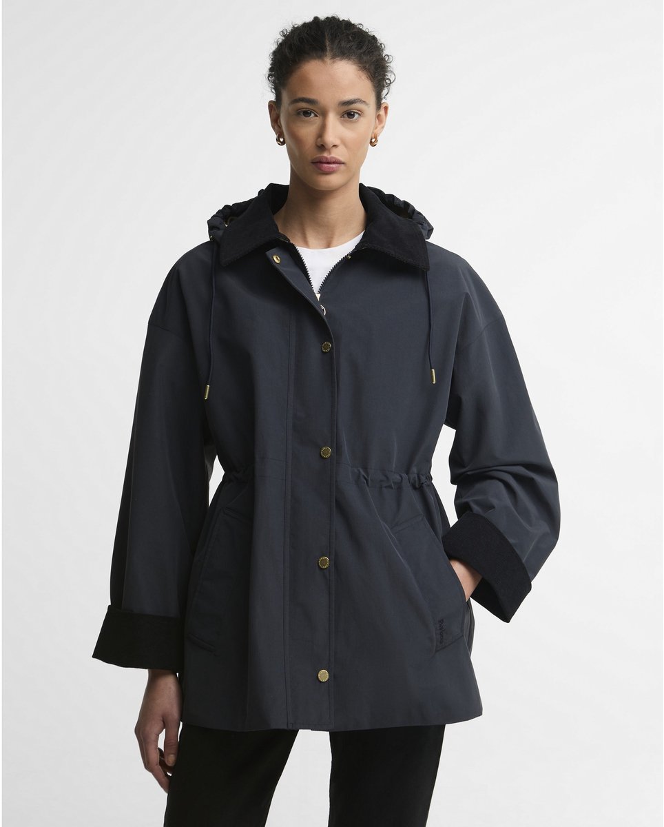 Barbour Evelyn Showerproof jas donkermarineblauw