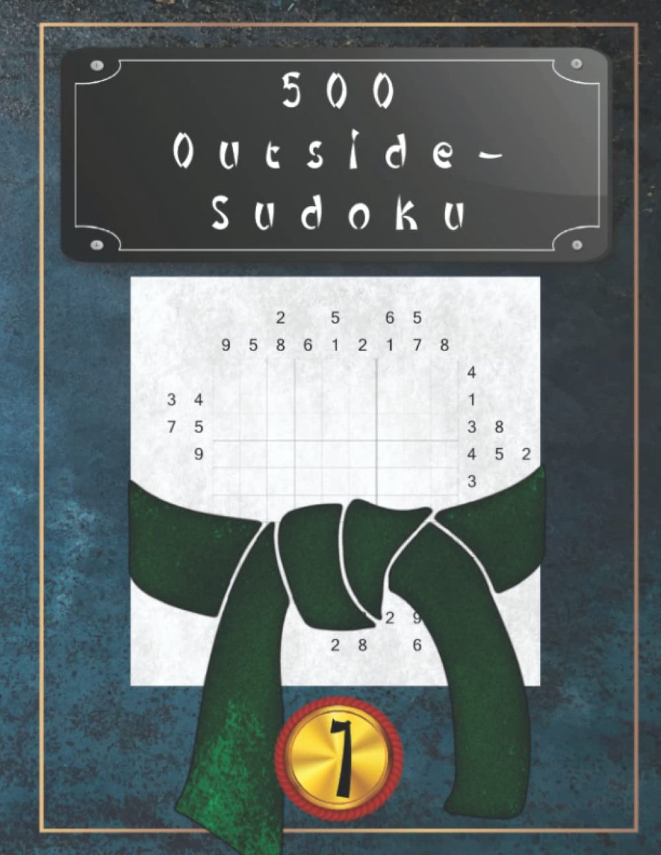500 Outside Sudoku - Japanse puzzels - gemiddeld niveau - hersenkraker voor uitdagende ontspanning - ShopVlot