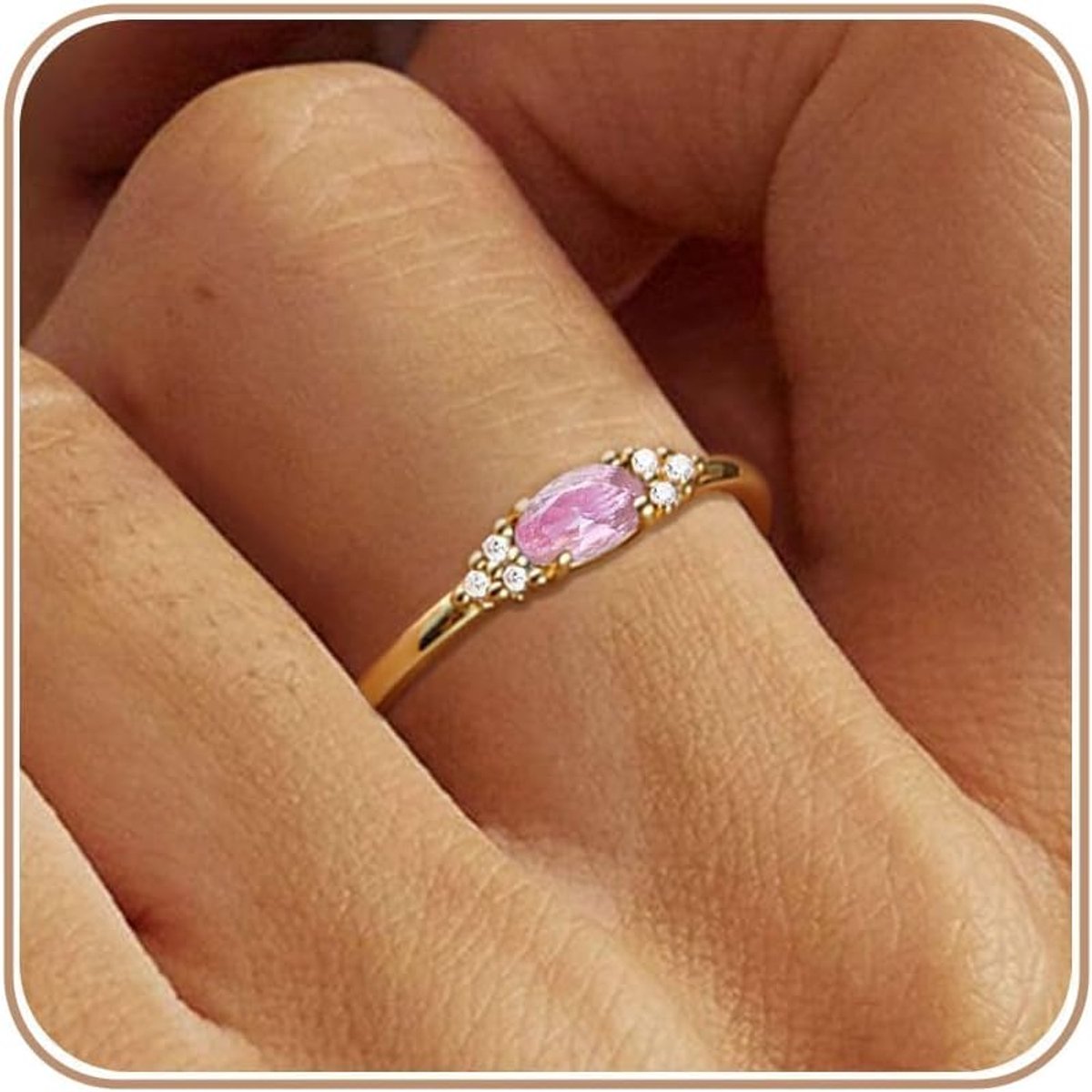 Ringen voor Vrouwen Geboortesteenringen Trendy Stapelen Ringen