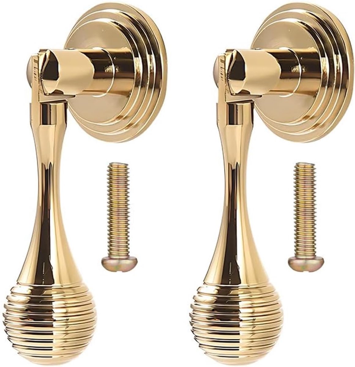 2 PCs gouden hanger messing handvat, kast lade deurgrepen voor