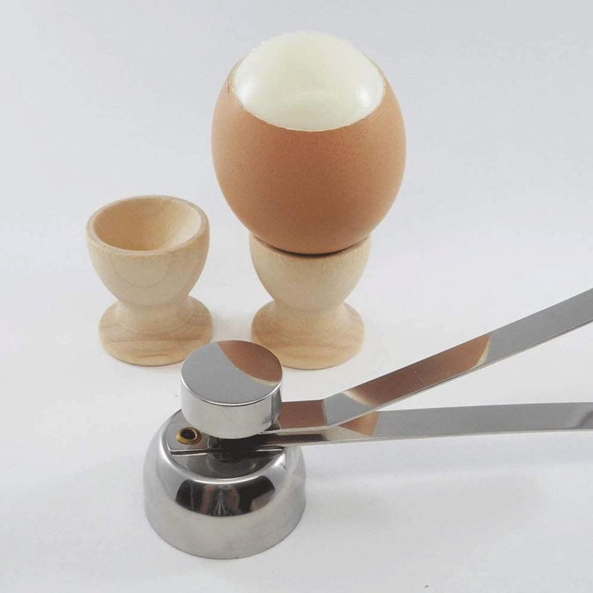 Eieropener RVS - Ei Topper - Eieren Openen - Vaatwasmachinebestendig - 3.5cm - Zilver