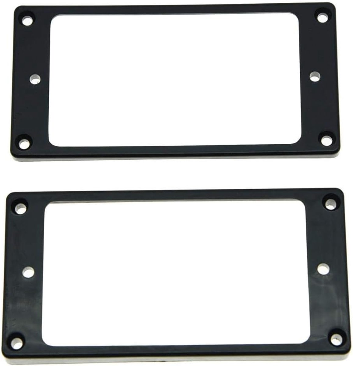 2 stuks Zwarte Humbucker Pickup Ring Gebogen Bodem Frame voor Epiphone Les Paul