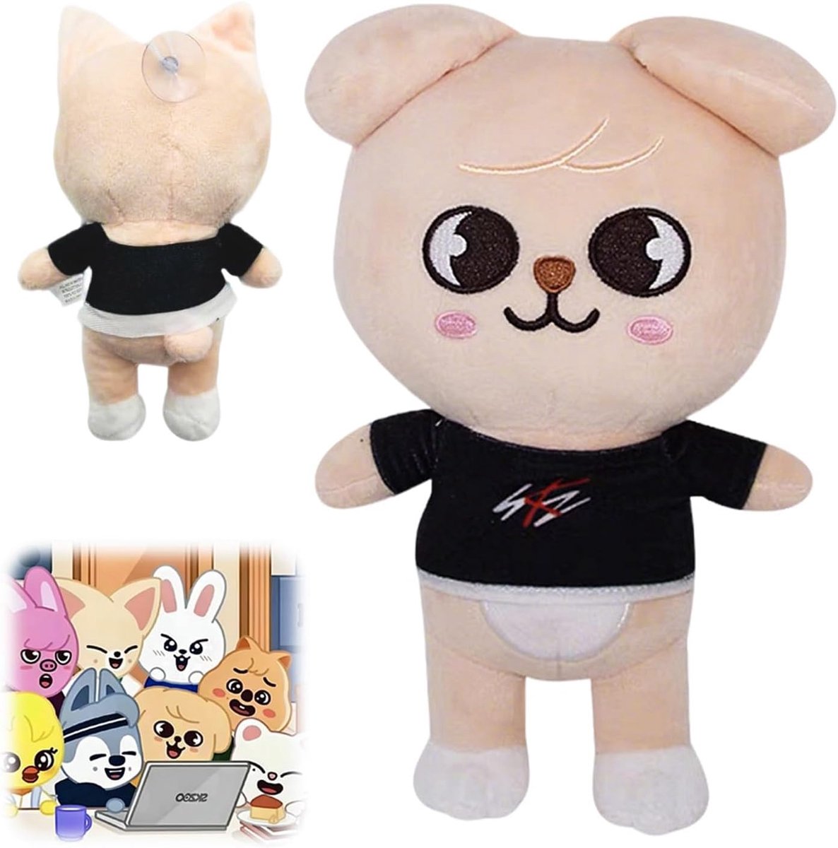 St-ray Skz00 Pluche dier, pluche dieren, Stray Cartoon pluche, Skz00, verjaardagscadeau voor kinderen en fans
