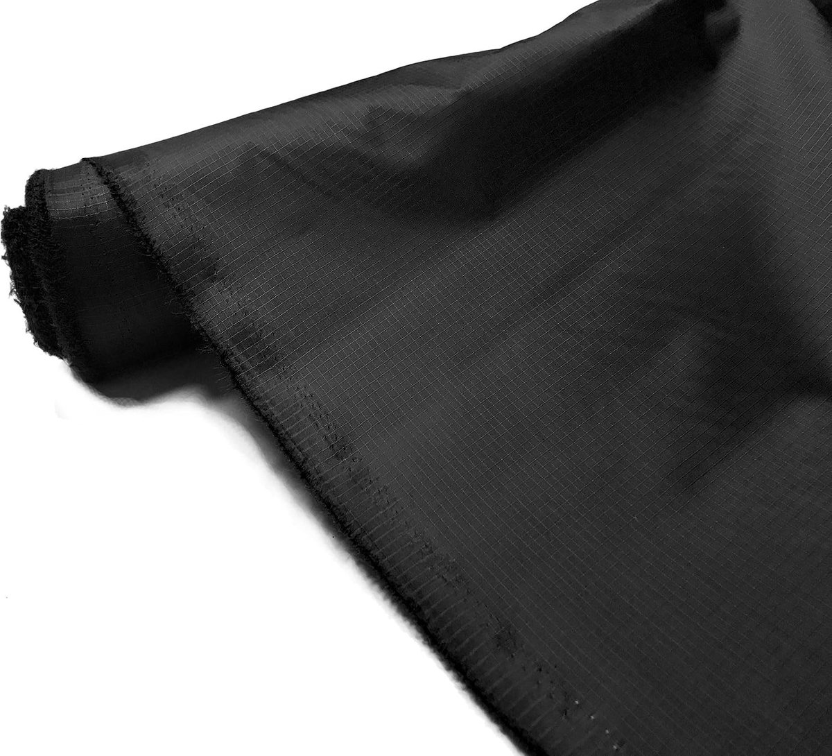Stof Materiaal 3.8oz Buiten Afdekking Tent Kussen Zwart 5 Meters