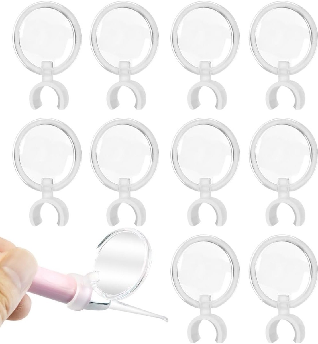 10 Stuks Vergrootglas voor Suikerpot en Diamantschilderij - Precisielens voor Borduurwerk en Doe-Het-Zelf Projecten