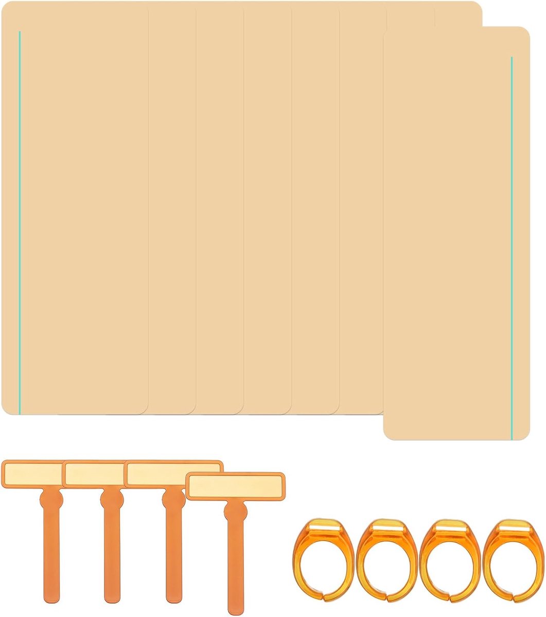 16 stuks dyslexie-leeshulpen, gekleurde overlay leestrackers met