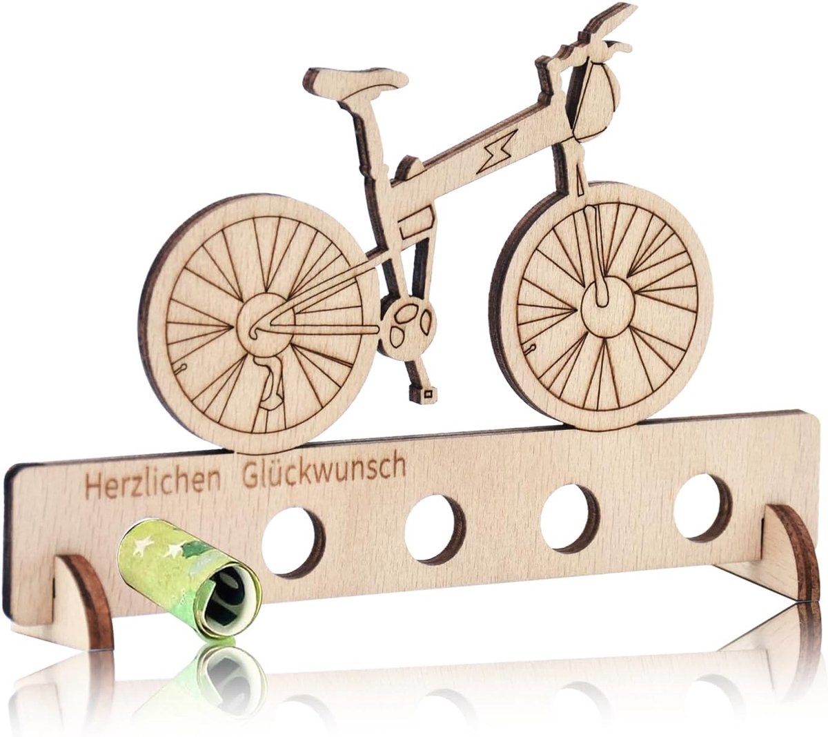 Verjaardag Geld Ornament Cadeau Decoratie - Fietstocht Herdenkingsset, uniek cadeau voor fietsliefhebbers, perfect voor tieners, vrienden, familie, vrouwen & mannen