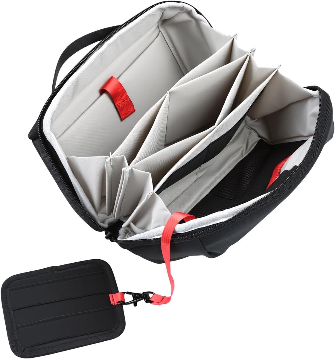 aceyoon Elektronica organizer tas, ruime kabelorganizer, waterdichte kabelorganizer, tas, meerdere vakken, reistas met multifunctioneel inzetstuk, vakantie-benodigdheden voor mannen en vrouwen