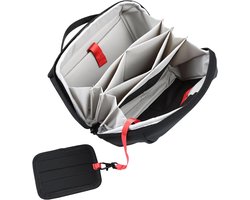 aceyoon Elektronica organizer tas, ruime kabelorganizer, waterdichte kabelorganizer, tas, meerdere vakken, reistas met multifunctioneel inzetstuk, vakantie-benodigdheden voor mannen en vrouwen