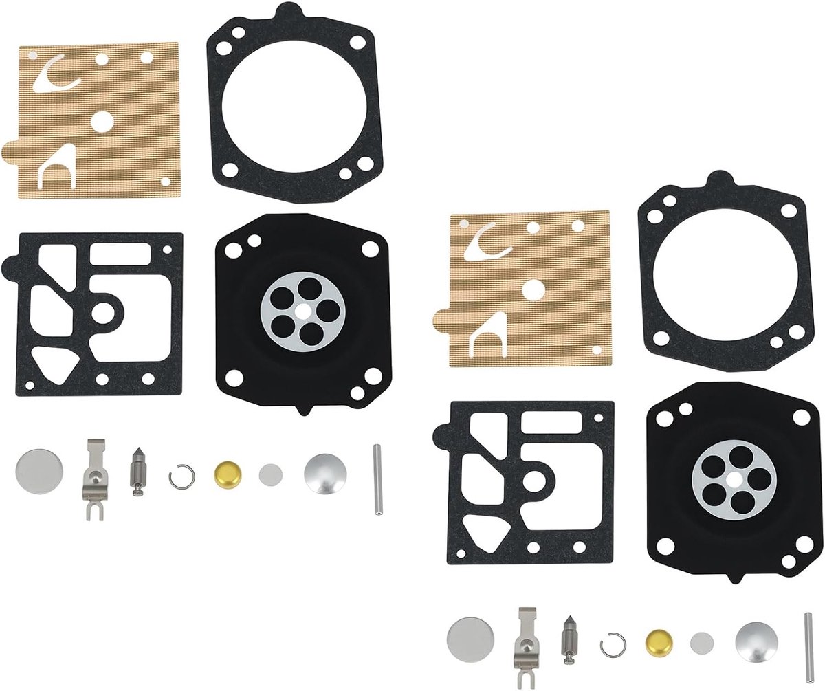 2 Sets Carburateur Membraan Reparatieset INTA 7-005 Compatibel met Husqvarna 42, 44, 154, 242, 254, 246, 257, 261, 262