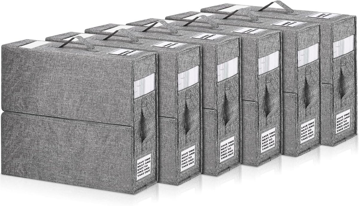 Opbergdoos voor beddengoed, 6 stuks opvouwbare lakenorganizer