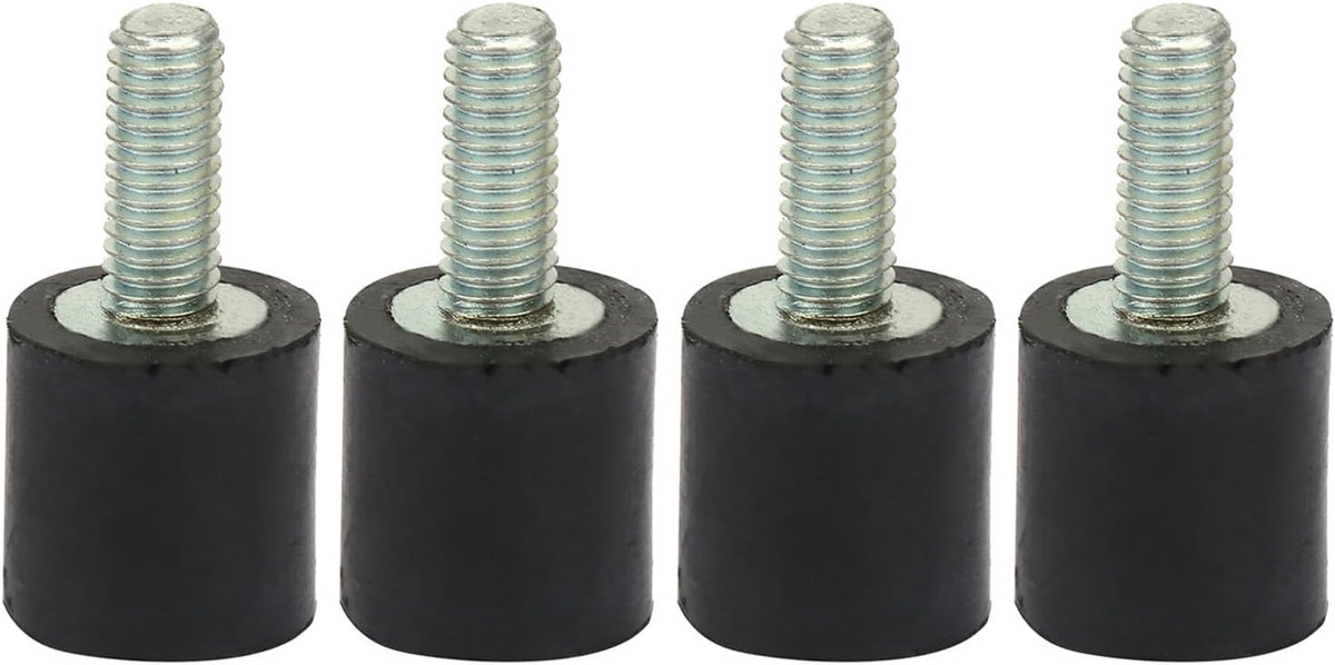 Trillingsdempers voor Auto en Boot, 4 stuks M3 M5 M6, Zwart en Zilver