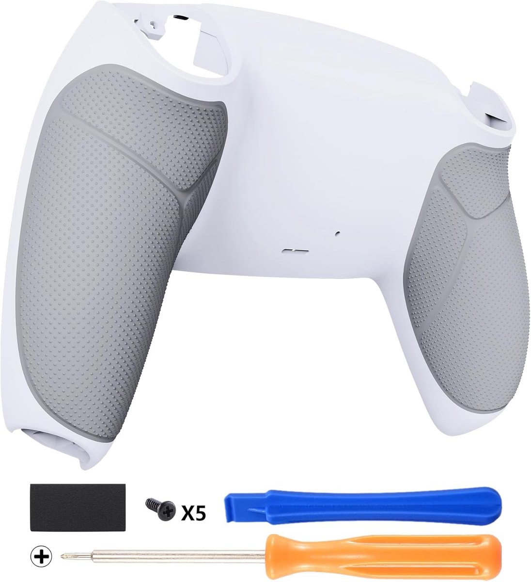 eXtremeRate Cover Achterkant Rubberized Grip Compatibel met ps5