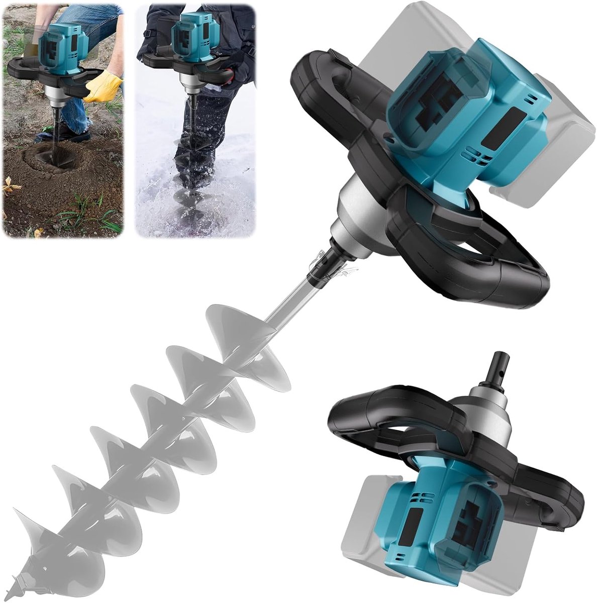 compatibel met Makita 18 V, 1200 W, borstelloze motor, grondboor