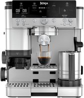 Ninja Luxe Café Premier Plus 3-in-1 Espressomachine, cold brew koffie en filterkoffie, Melkopschuimer met 4 automatische voorinstellingen - Zilver - ES655EU