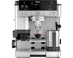 Ninja Luxe Café Premier Plus 3-in-1 Espressomachine, cold brew koffie en filterkoffie, Melkopschuimer met 4 automatische voorinstellingen - Zilver - ES655EU