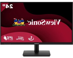 Full HD Monitor - Scherm Computer - Werk en Gaming - SuperClear IPS Paneel - 24 inch - Zwart