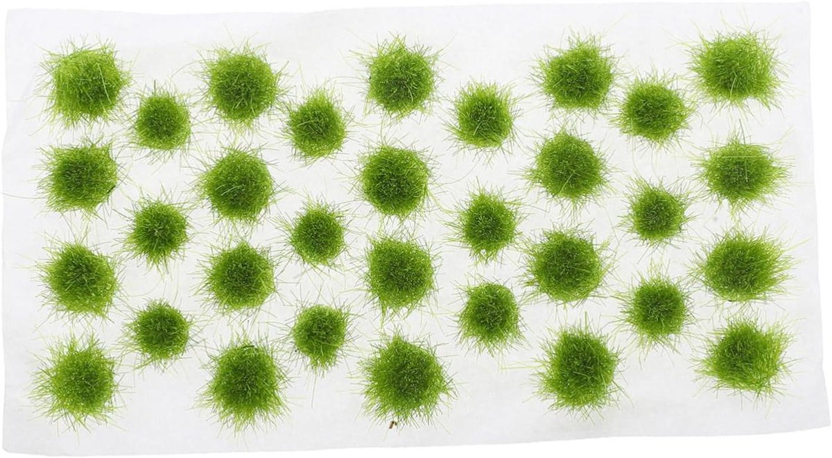 Kunstgras Mat - Miniatuur Gras - Modelbouw Scènes Maken - Realistische Textuur - 12.8 x 6.4 cm - Groen