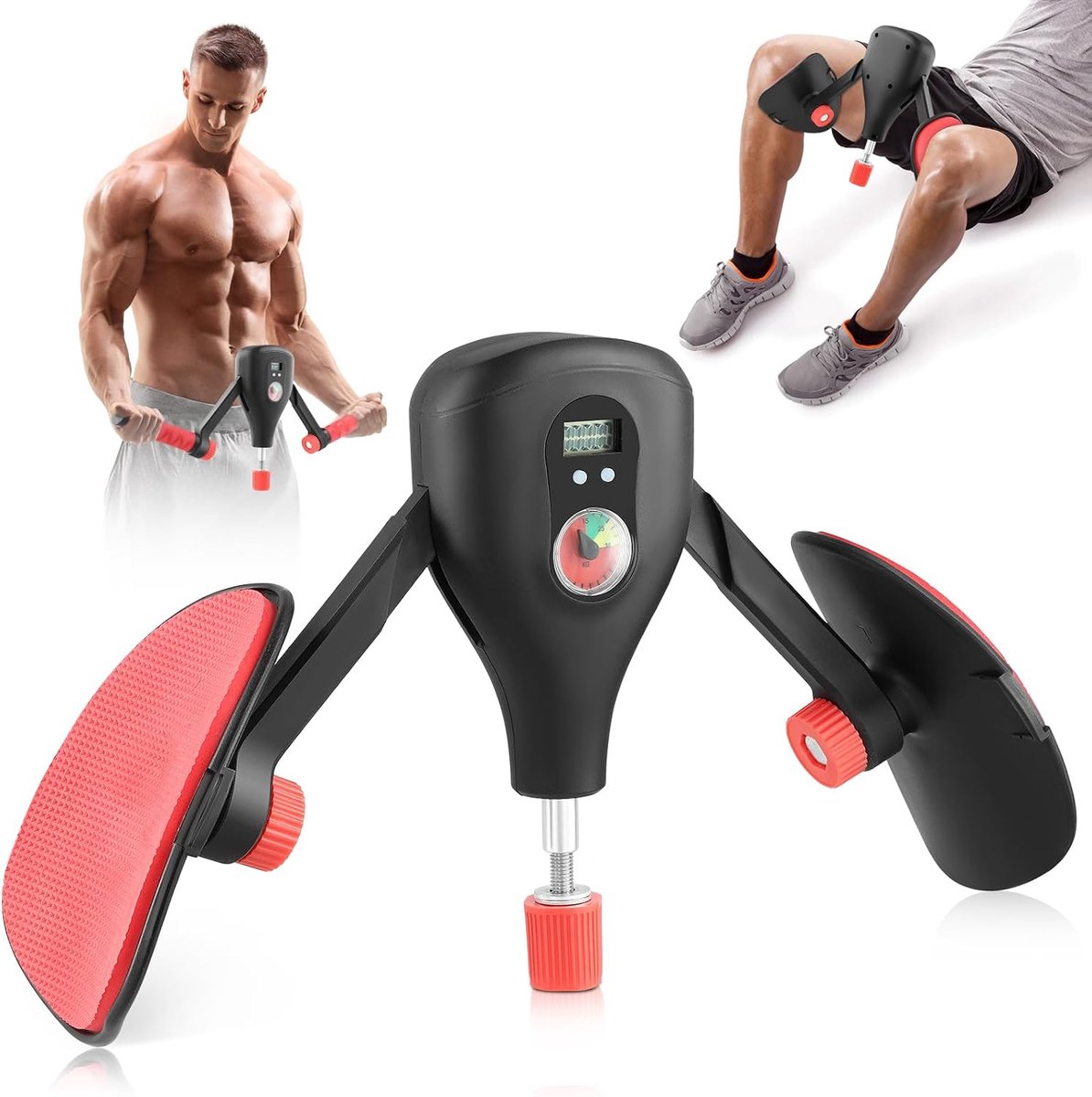 SnelShoppen - Inner Thigh Trainer - 0-77 lb Thigh Training Apparaat voor Thighs, Heupen, Bekken en Buttocks, Thuis Fitness Apparatuur, Pilates, Thuis