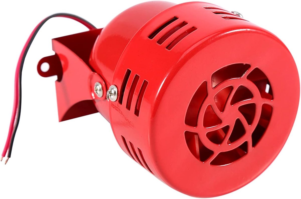 SnelShoppen - 12 V 110 dB Motor Alarm Sirene voor Auto, Vrachtwagen, Motorfiets, Elektromotor, Eenvoudige Installatie, Betrouwbaar Beveiligingssysteem