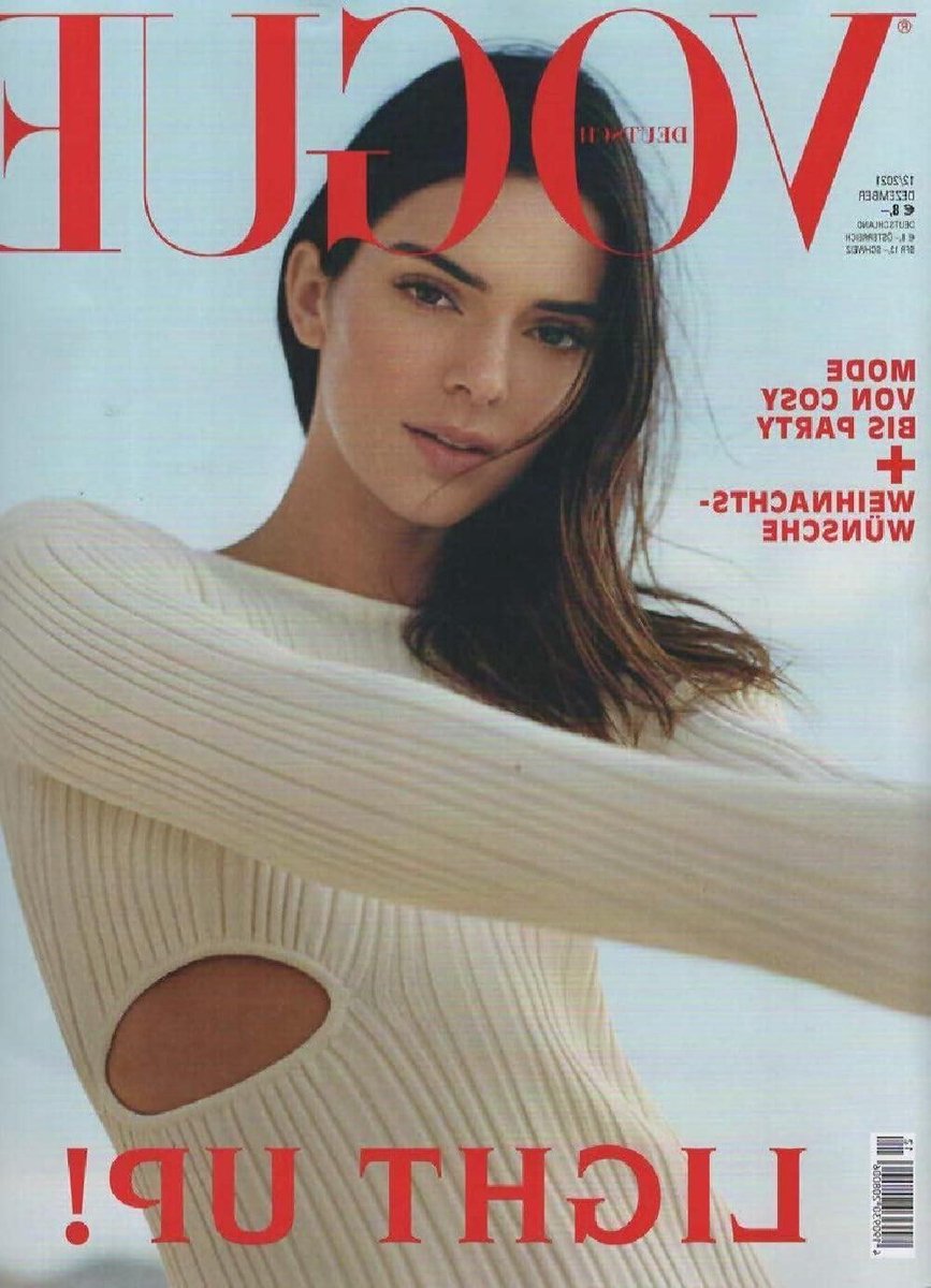 Vogue Magazine - Duits Tijdschrift - Mode Lezen - Kendall Jenner Cover - December 2021 - Meerdere Kleuren