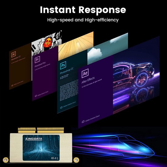 Interne SSD Upgrade - Solid State Drive NVMe SSD - MacBook Prestaties Verhogen - Hoge PCIe Snelheid - 2TB - Zilver — afbeelding 2