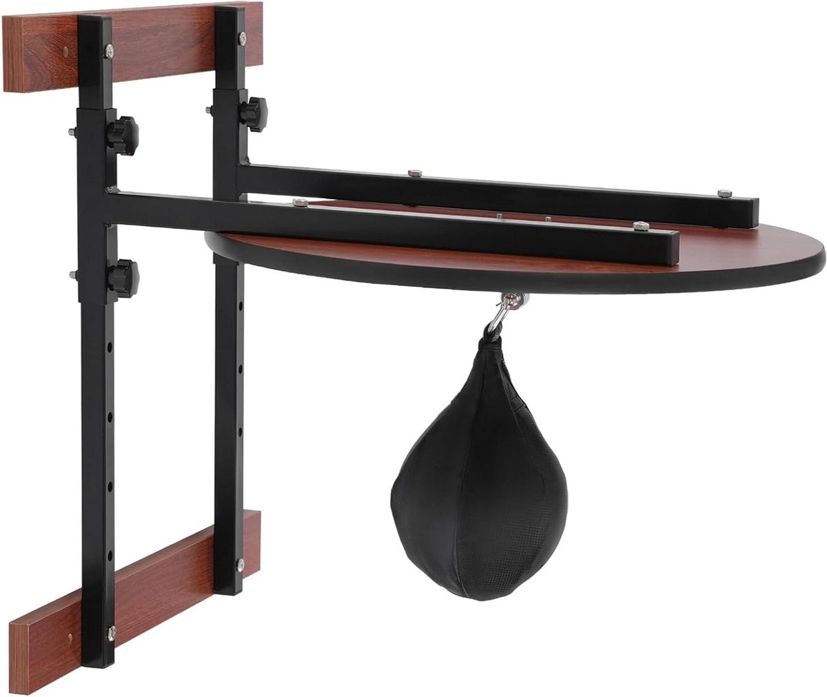 Bokswand Set - Trainingsbal - Reactie Training - 360 Graden Rotatie - 58 x 63.8 cm - Zwart