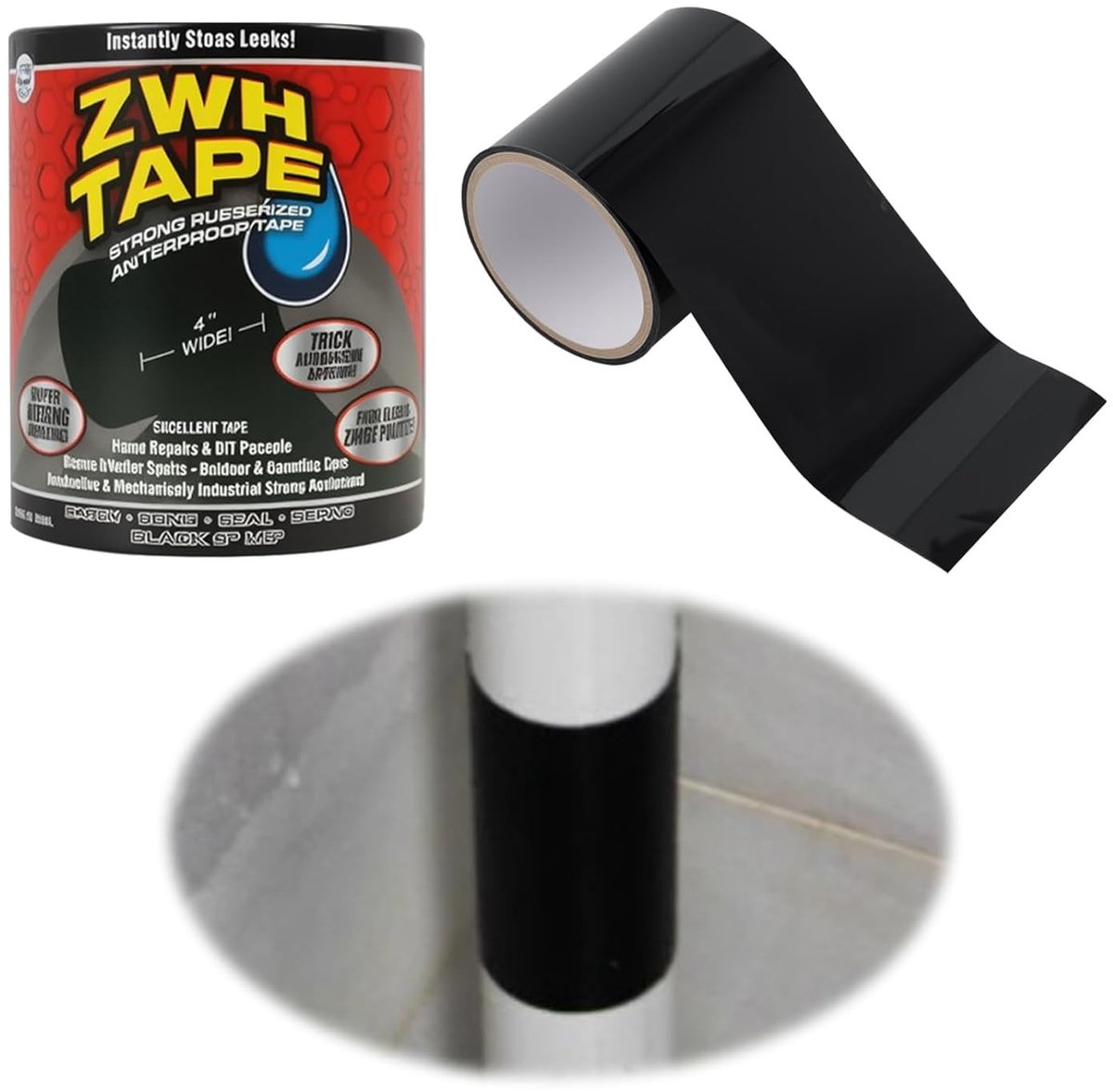 Zeer Sterke Premium Waterdichte Tape [1.5m x 10cm] - Ideaal voor Reparatie van Zwembaden, Tenten en Vijvers - Duurzame Sealtape voor Buitengebruik en Waterdichte Toepassingen