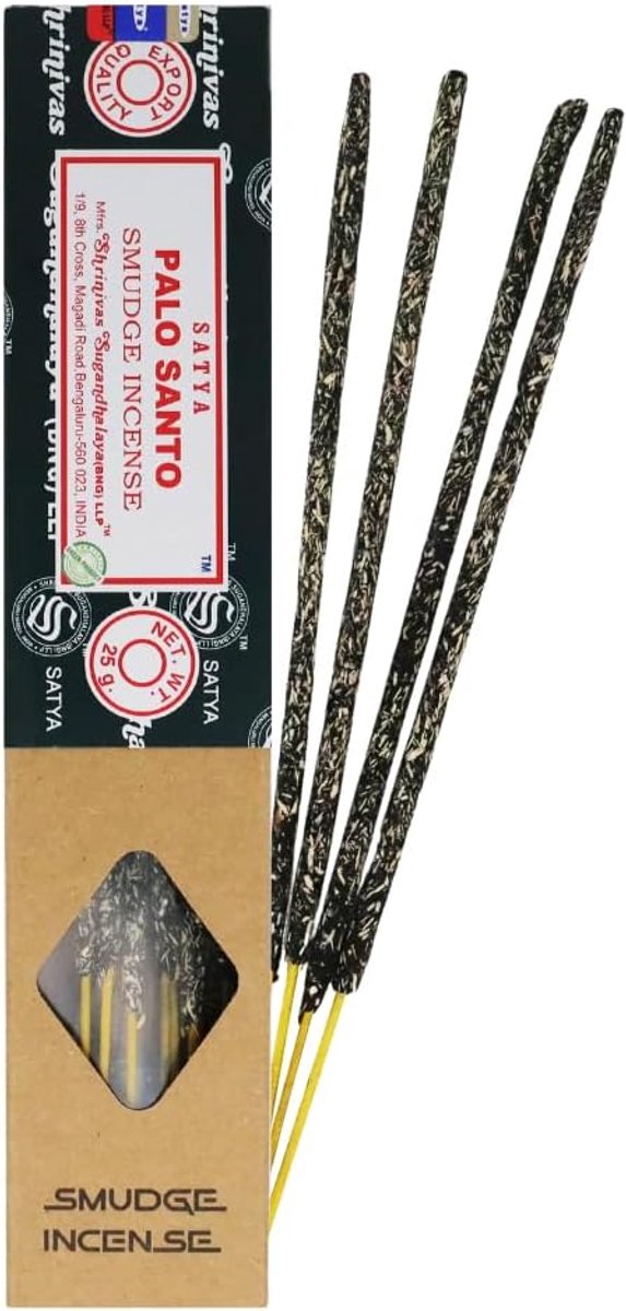 SnelShoppen - Natuurlijke wierookstokjes Smudge met Palo Santo - 10 wierookstokjes - Langdurige brandtijd - 25 gram - Perfect voor meditatie, ontspann