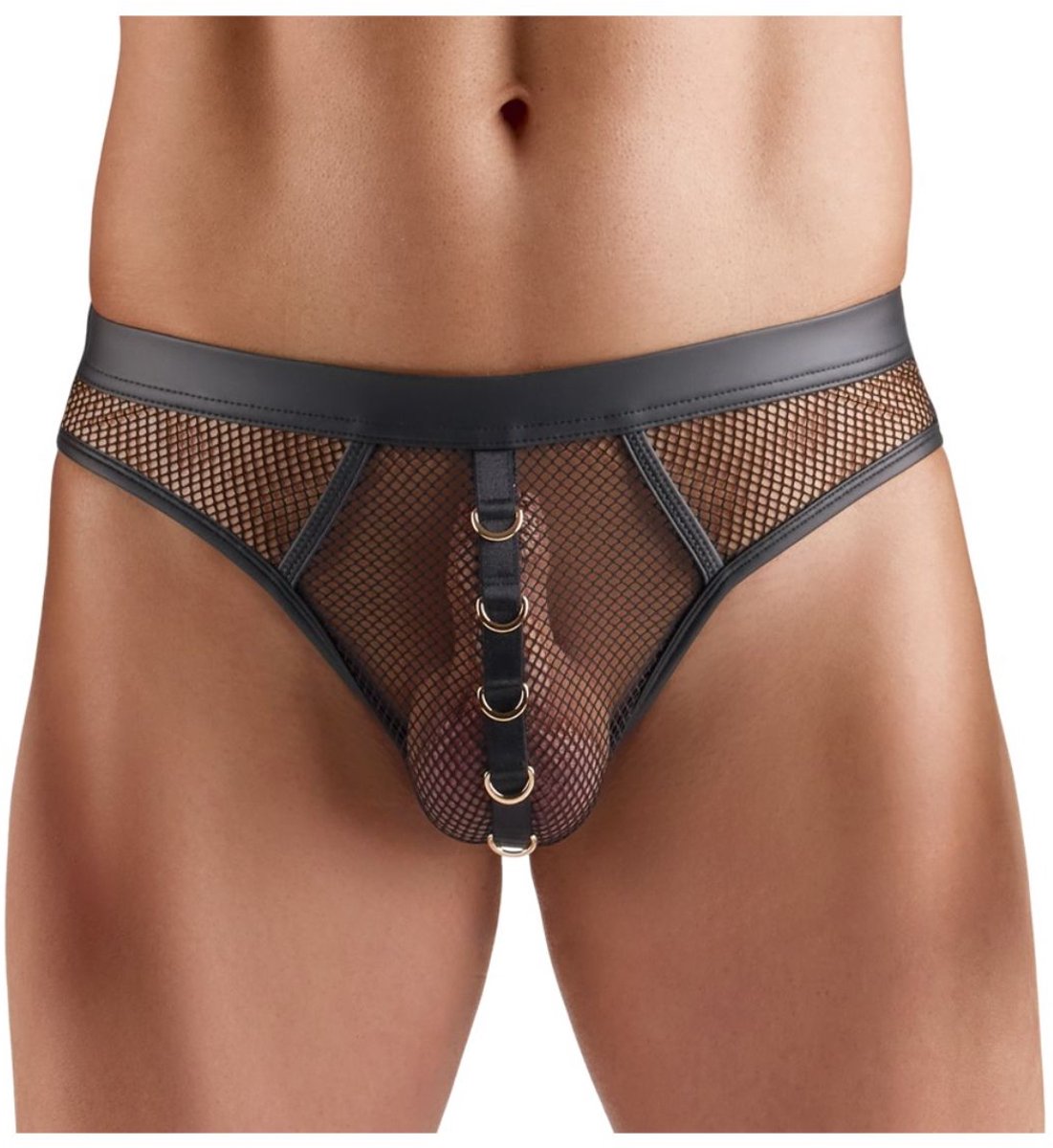 Svenjoyment Underwear - Heren Netstring - Zwart