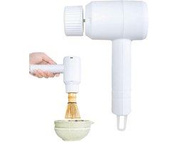 Elektrische Opklopstaaf - Melkschuimer Klopper - Dranken Mengen - Snel Mixen in 10 Sec - 20.5x13 cm - Wit