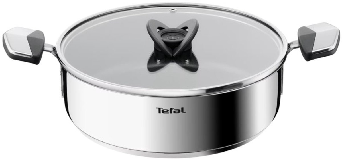 Tefal Space Emotion+ - Hapjespan met Deksel - 26 cm - RVS - Geschikt voor Inductie