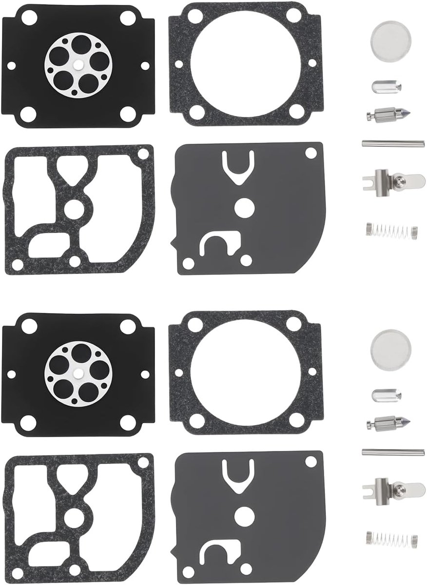 2Set Carburateur Rebuild Kit 4241 007 1700 Compatibel met Stihl BG56 BG66 BG86 FC56 FS70 Compatibel met Zama S261 Serie
