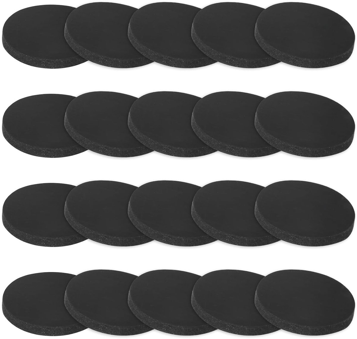Meterxity Set van 20 rubberen schijven, 25 mm buitendiameter x 3 mm