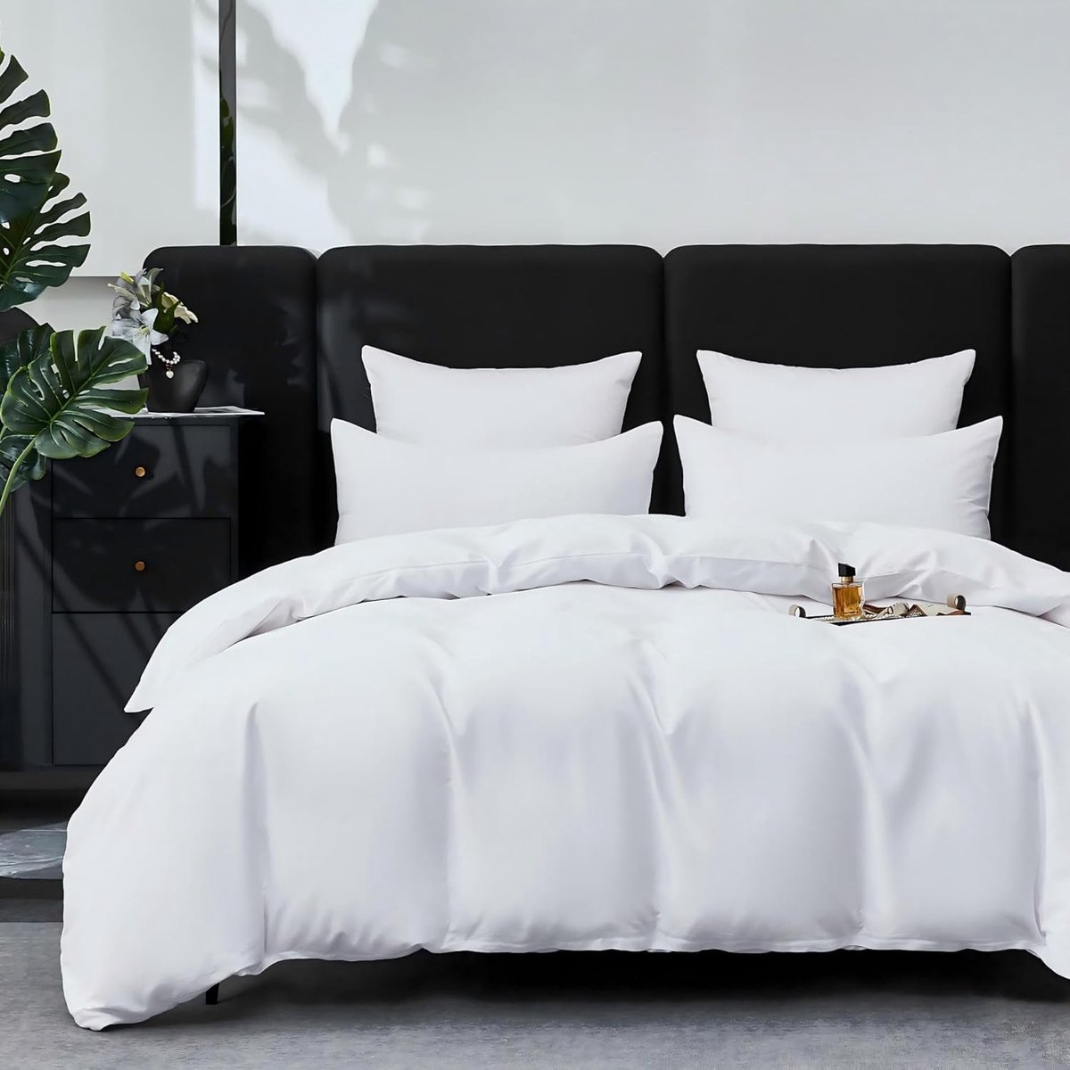 Luxueuze Satijnen Bedlinnen Set 220 x 240 cm - 100% Katoen, Ademend en Zacht, Inclusief Dekbedovertrek en Kussenslopen