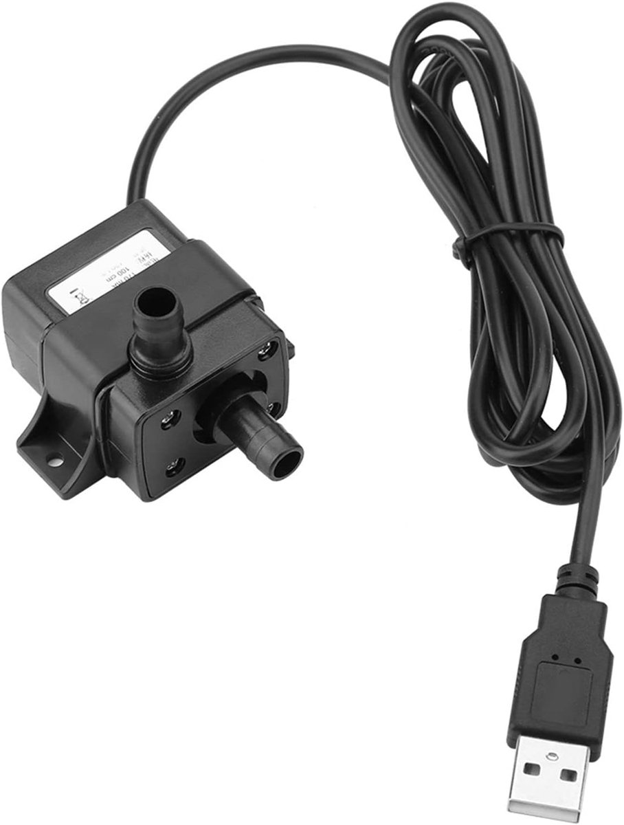 Kleine waterdichte borstelloze dompelpomp Aquariumvissen Fonteinpomp met netsnoer DC 5V